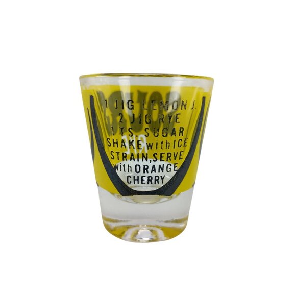 Sours Rye Recipe Shot Glass Vintage - Picture 4 of 6